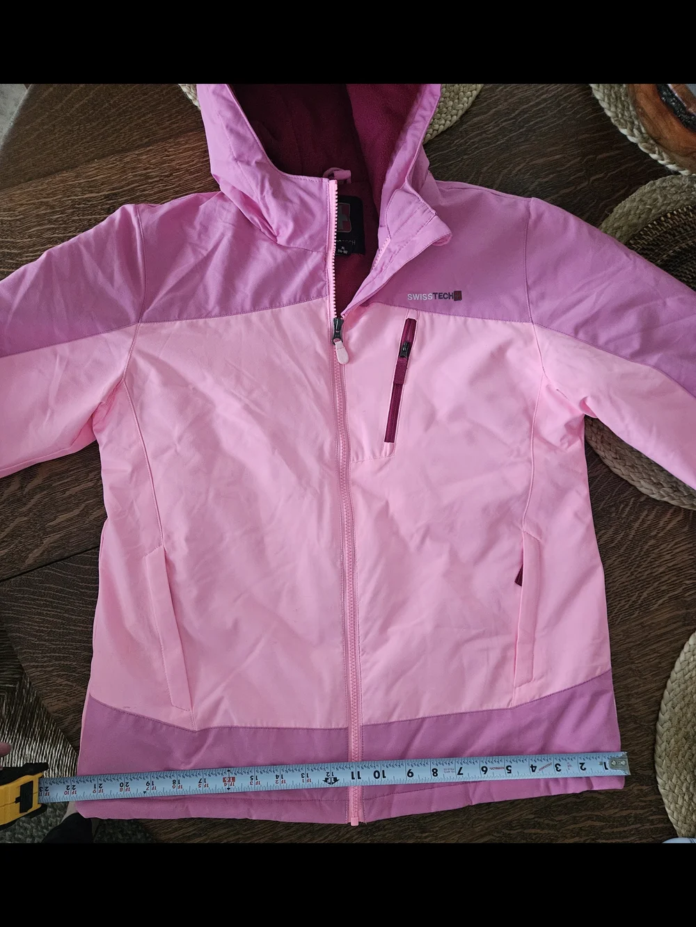 Swiss Tech Girls Pink Ski Jacket | XL (14/16)